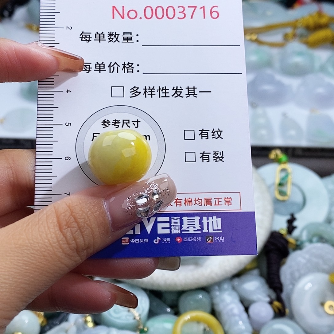 翡翠未镶嵌颈饰3716