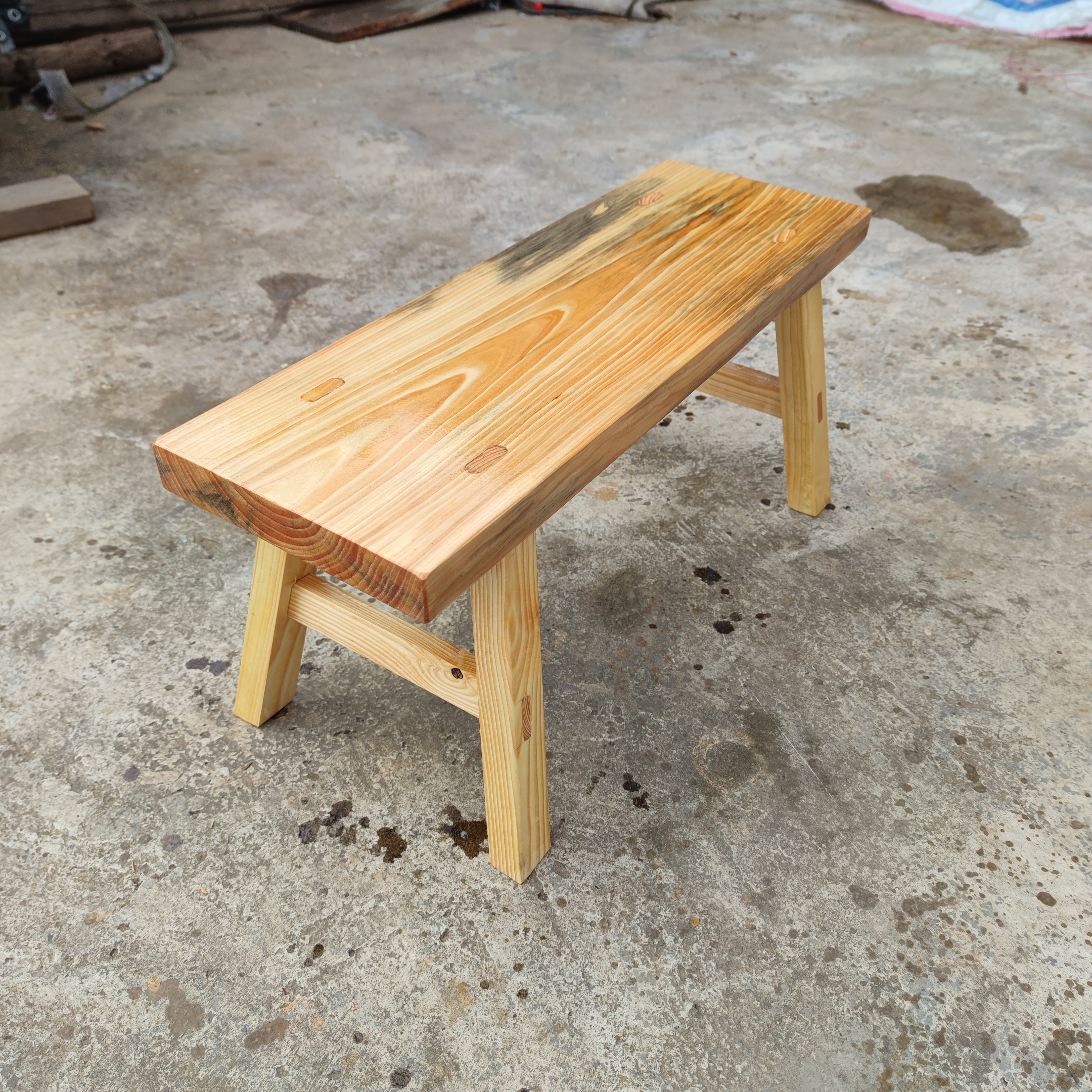 65厘米长条凳全实木换鞋凳儿童凳烤火木凳沙发垫脚凳茶几边凳榫卯