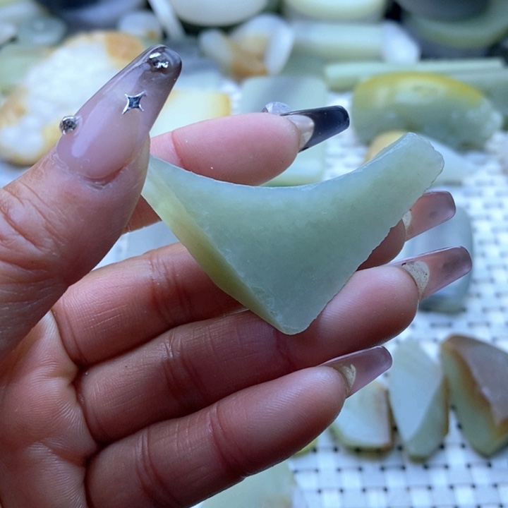 和田玉和田玉青海料未镶嵌