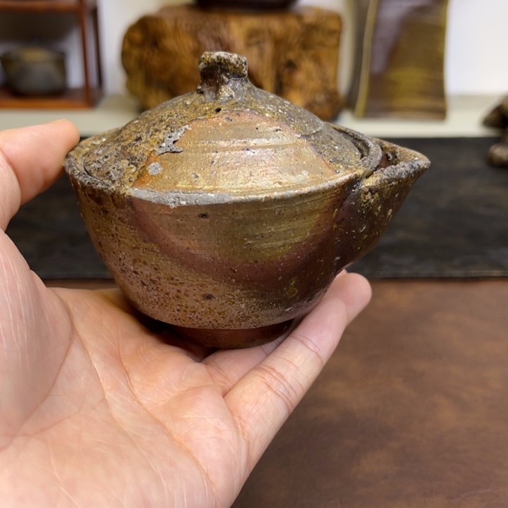 备前烧作品藤原建，微瑕