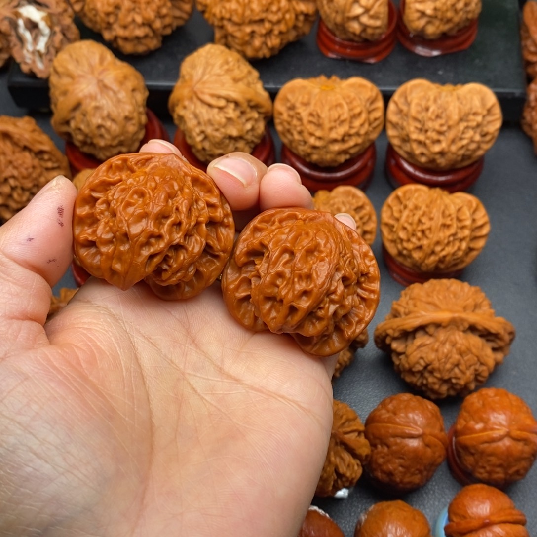 把件文玩核桃40公子帽