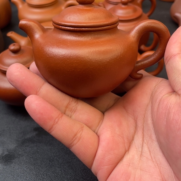 可***可紫砂茶壶全手工莲子