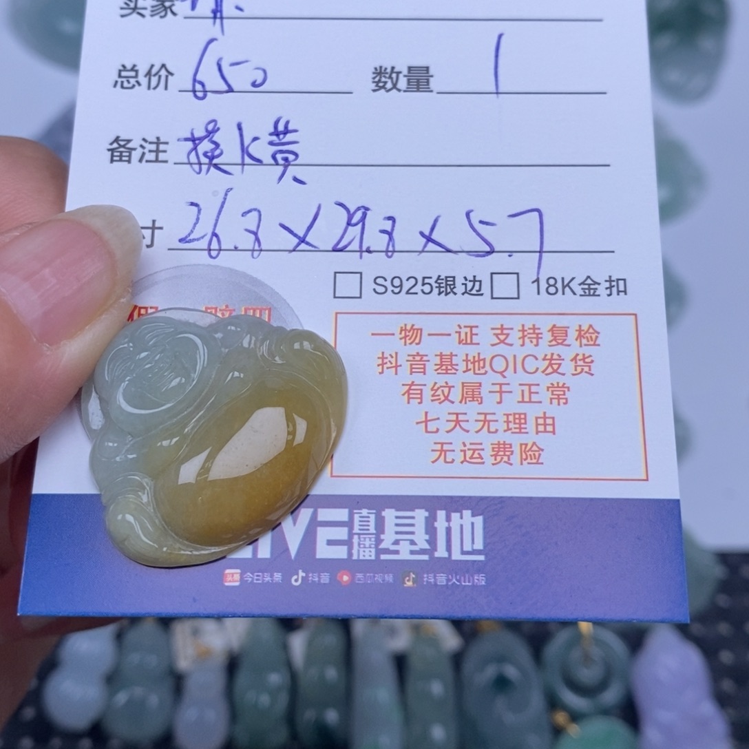 谦***谦翡翠未镶嵌颈饰天然翡翠