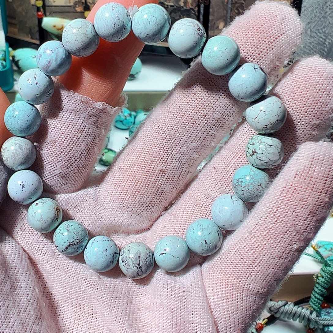 绿松石卡9手串未镶嵌