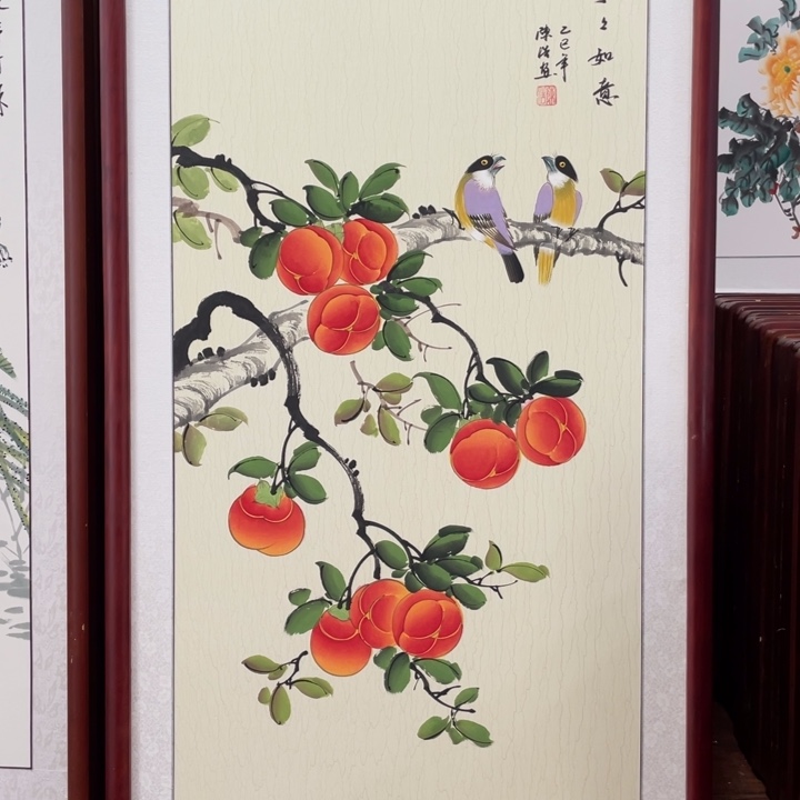 国画带框尺寸63*123厘米