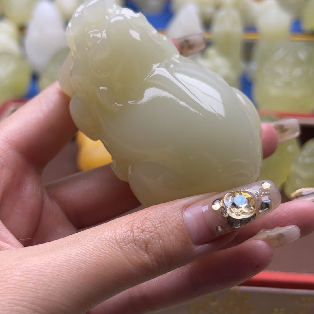 思***厚玉天然桌面摆放摆件