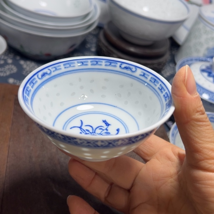 陶玩玉兰花小茶碗