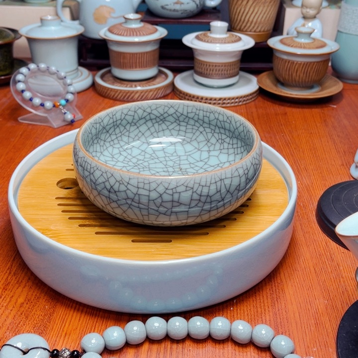 【闪购商品】汝州茶洗，茶杯茶壶