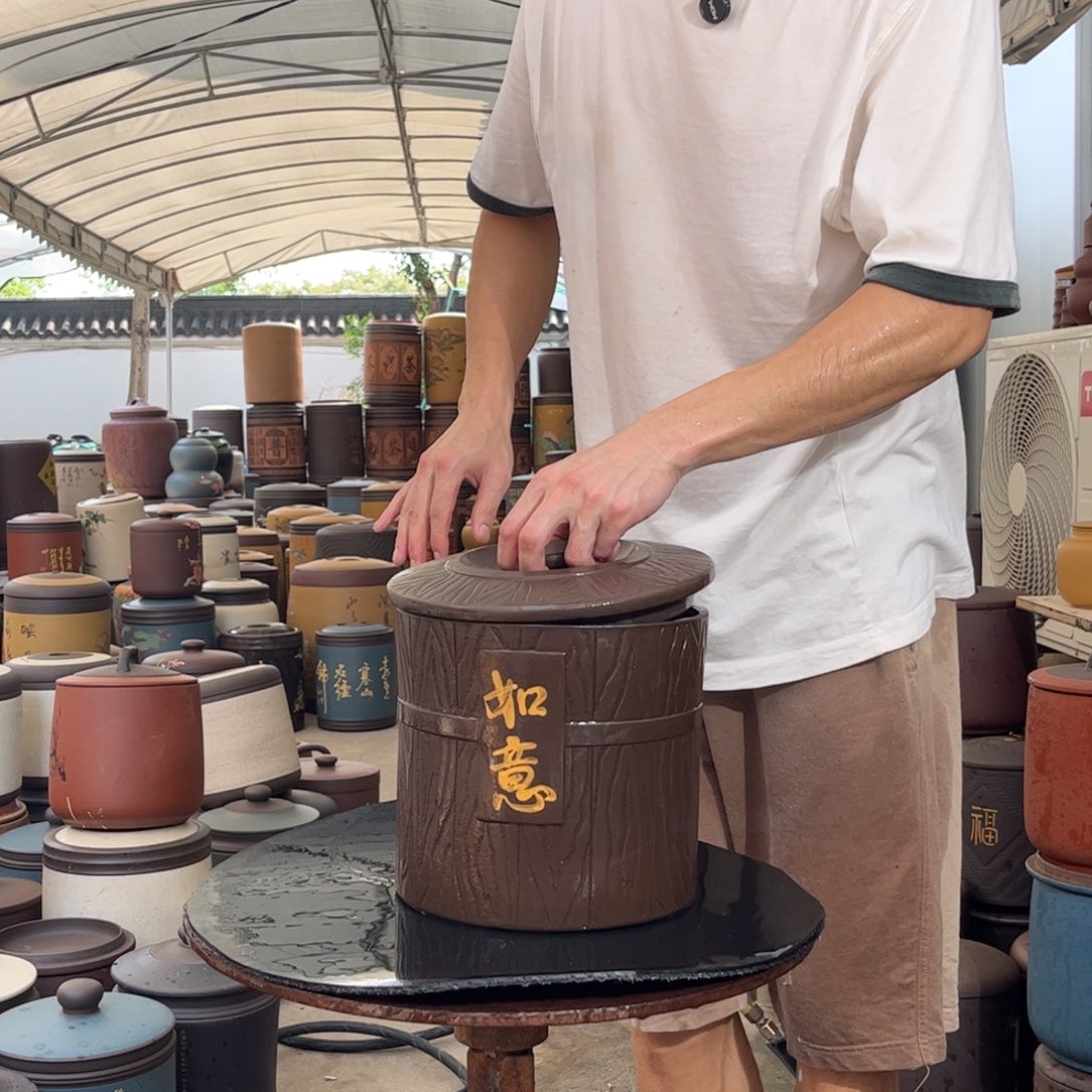 紫砂茶叶罐8 饼茶叶罐