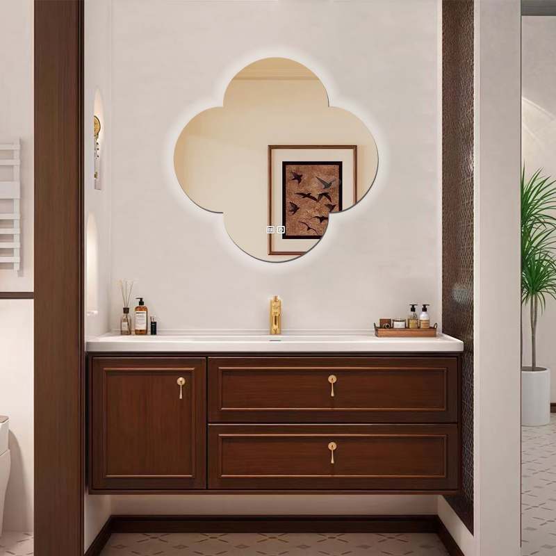 宋氏美学中古风实浴室柜组合卫生间陶瓷一体盆洗手台烤漆洗漱台