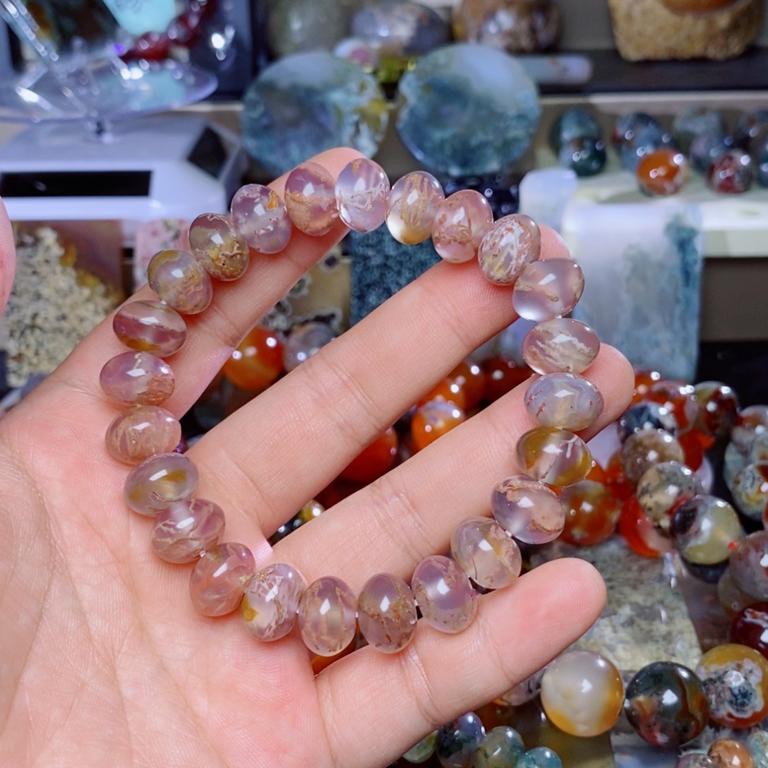 水***色未镶嵌吊坠(不含链)玛瑙/玉髓
