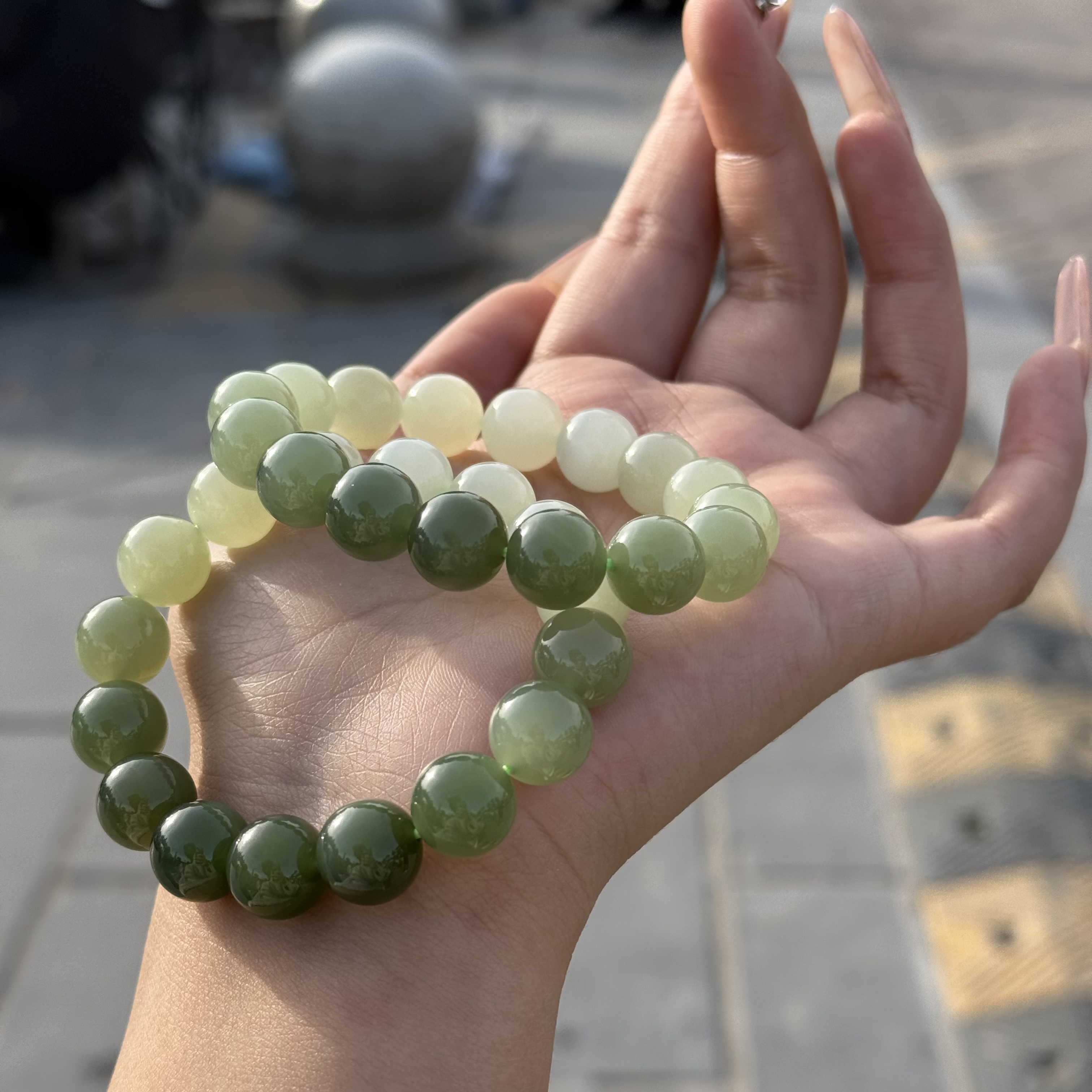 和田玉颈饰未镶嵌12晴水渐变帅弟弟多样性拍一发一