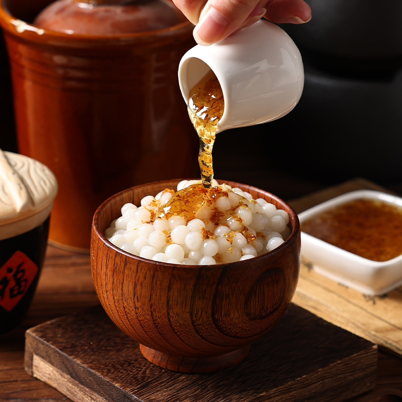 桂花蜜酱糖桂花奶茶店烘焙专用糯米小丸子配料桂花酱小包装