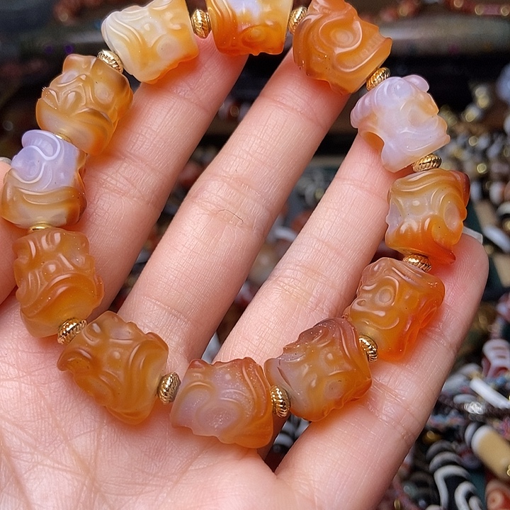 玛瑙/玉髓未镶嵌手链