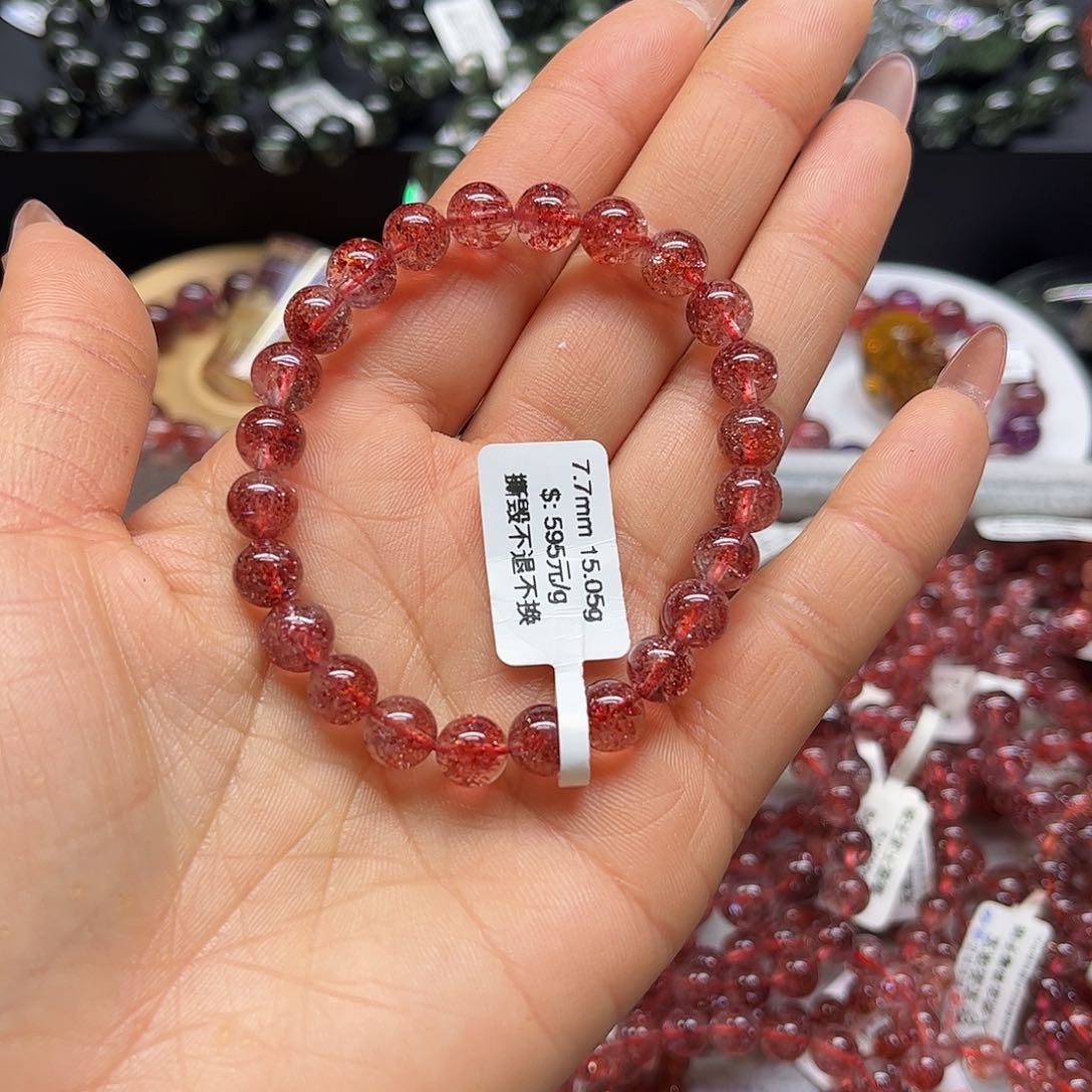 水晶手链未镶嵌插****球手链