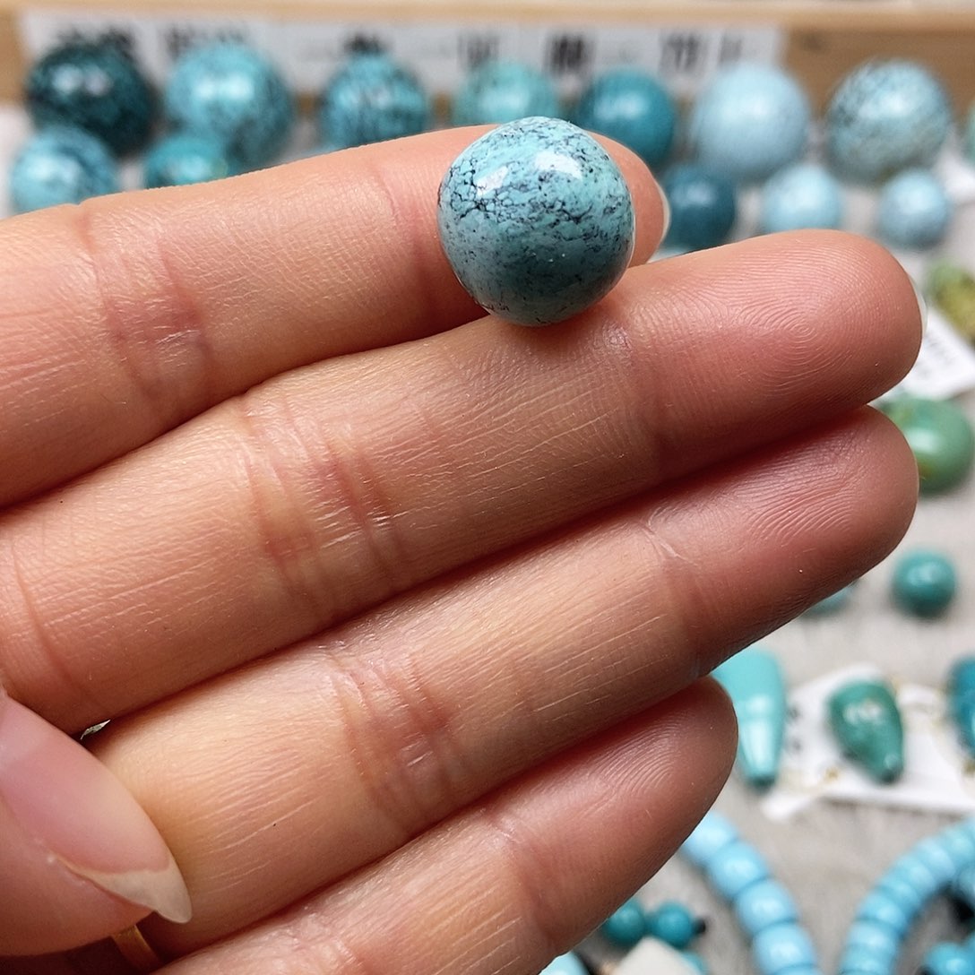 未镶嵌绿松石珠宝半成品