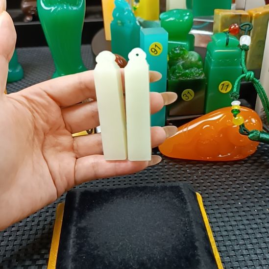 寿山石印石如意对章