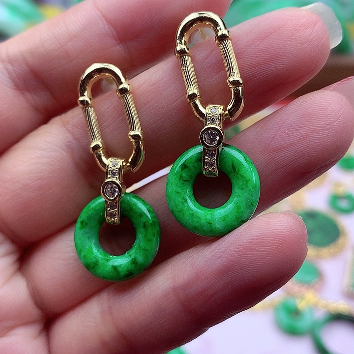 翡翠颈饰银S925镶嵌翡翠