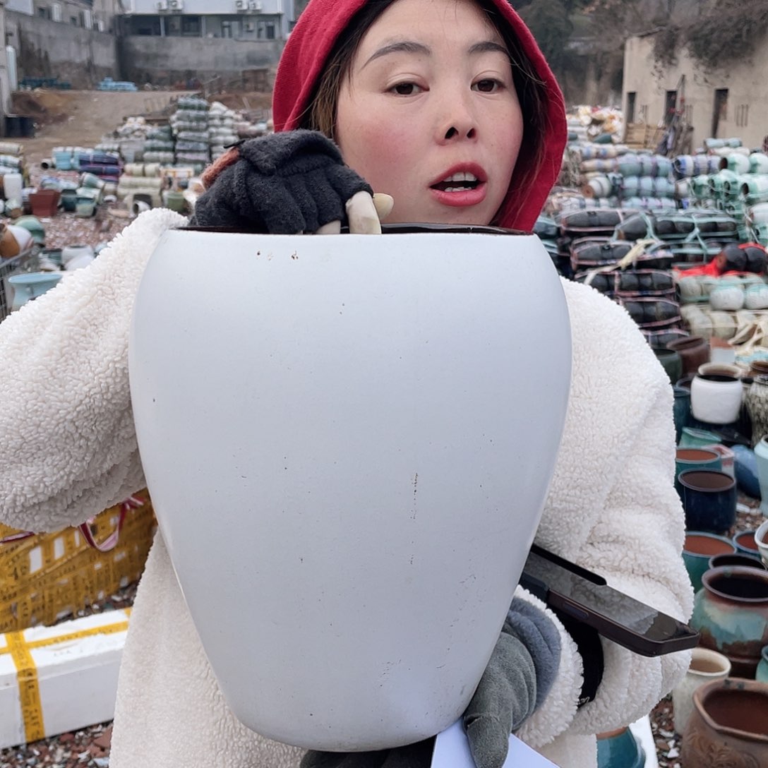 红陶王嫂花盆0212-365