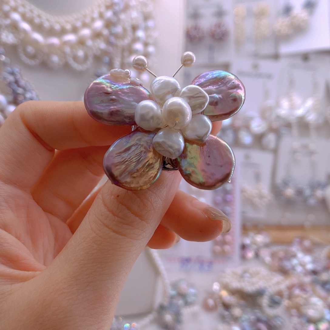 胸针淡水珍珠未镶嵌