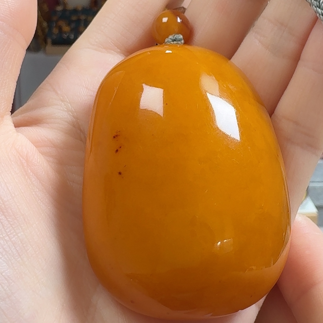 蜜蜡未镶嵌颈饰吊坠