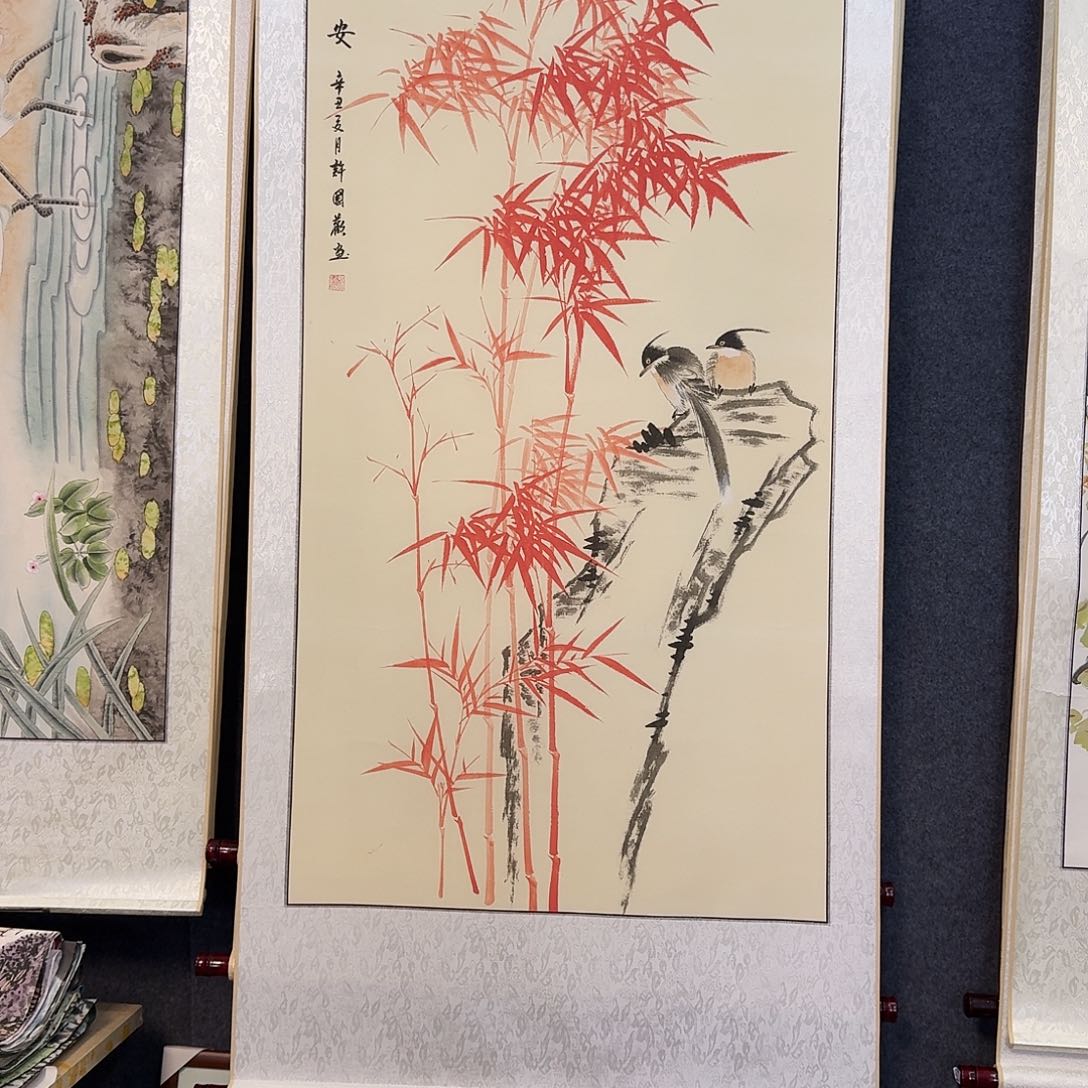 纯手绘国画作品好看四尺