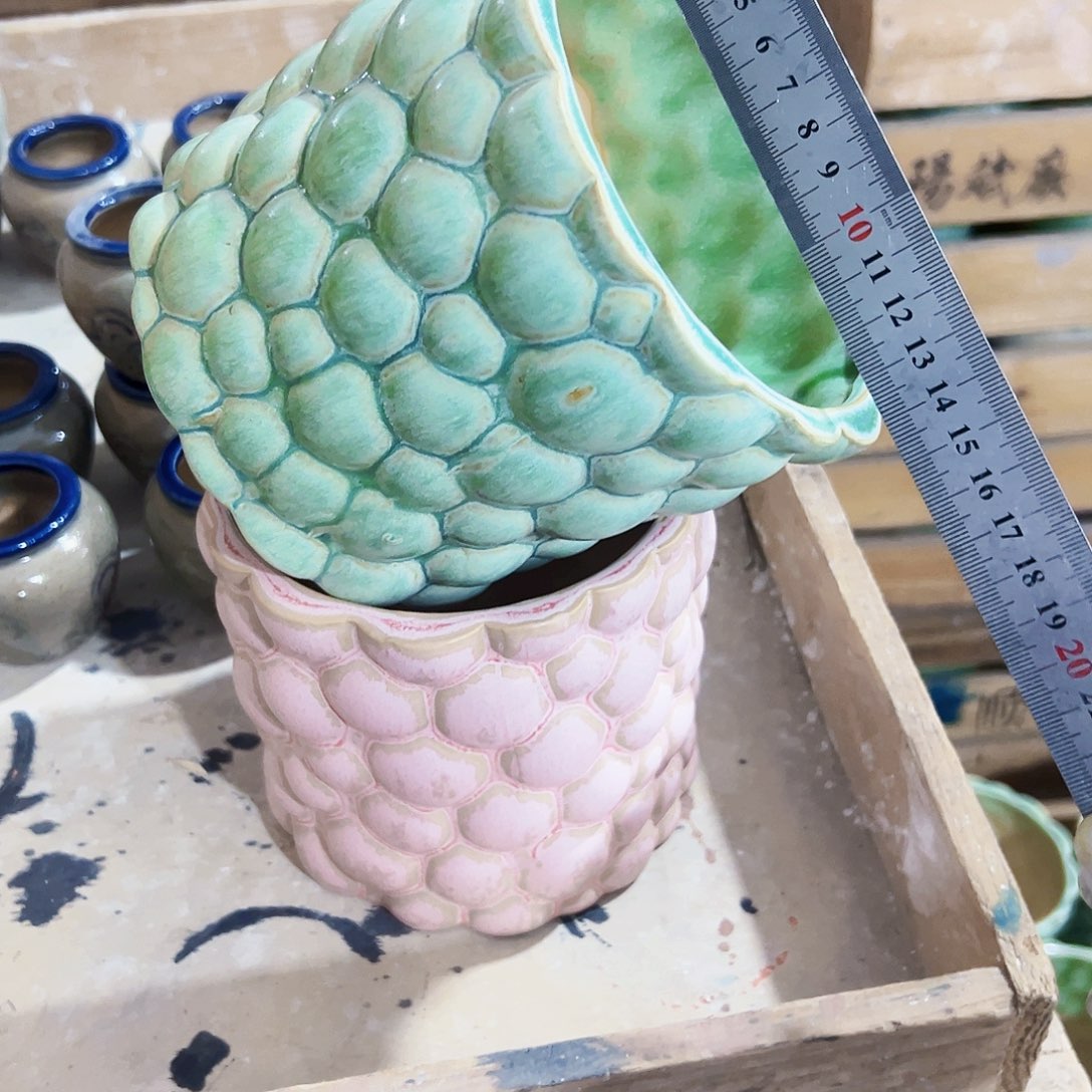 无孔外贸尾单陶瓷花盆凑单10米包邮