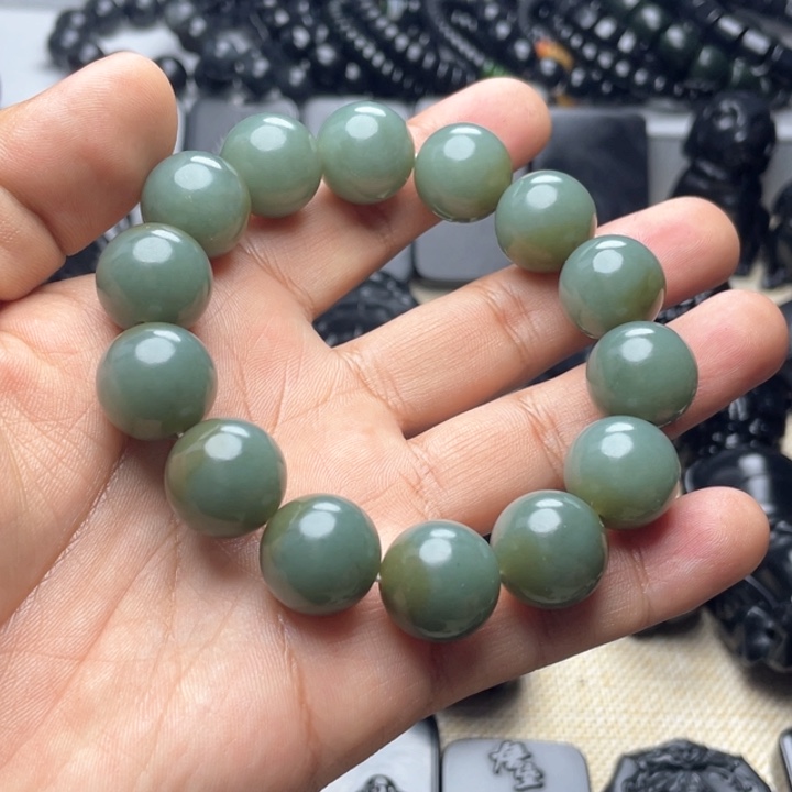 和田玉手串未镶嵌