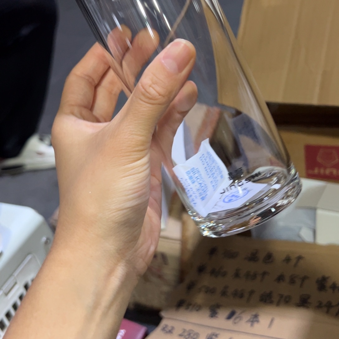 晶单层烫手玻璃杯500哑光黑色玻璃杯