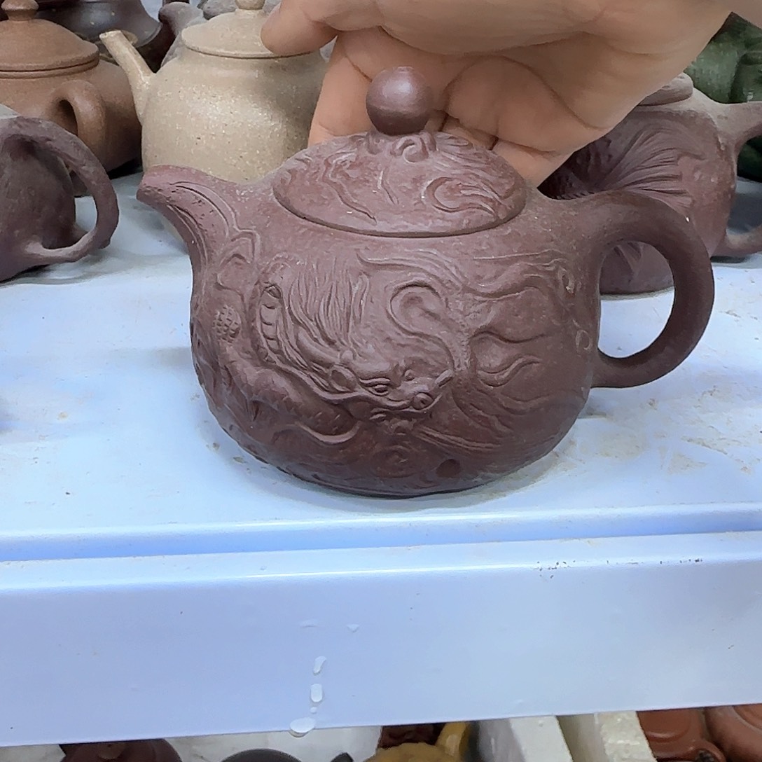 茶壶紫砂宜兴紫砂壶瑕疵处理