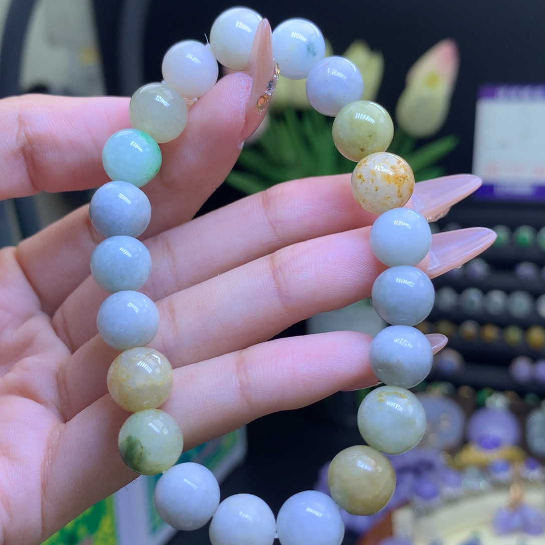 翡翠颈饰未镶嵌天然