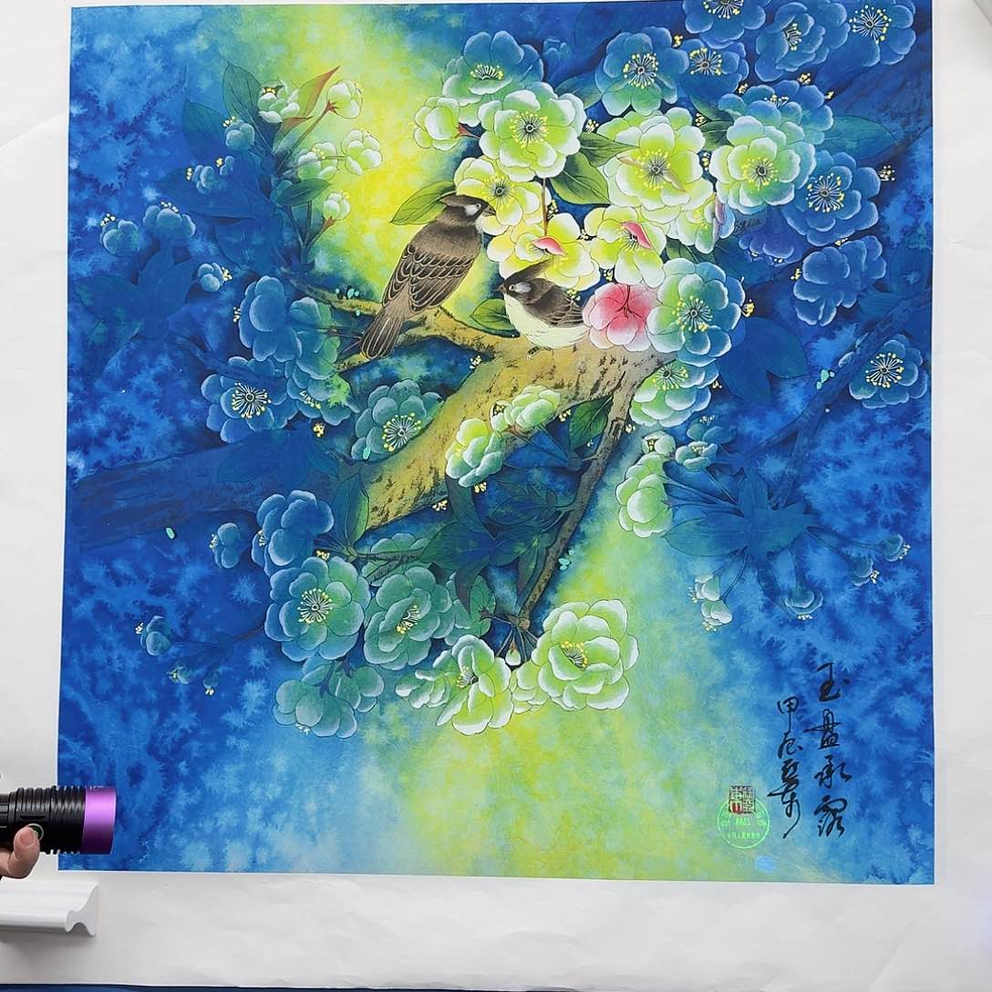 国画多次参加国内外大型