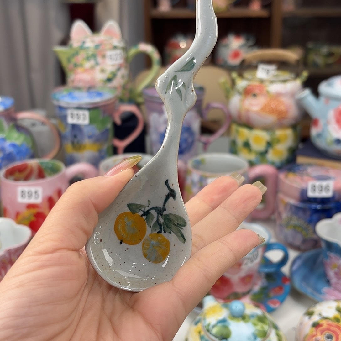 瓷片景德镇手绘高温釉下彩陶瓷茶具