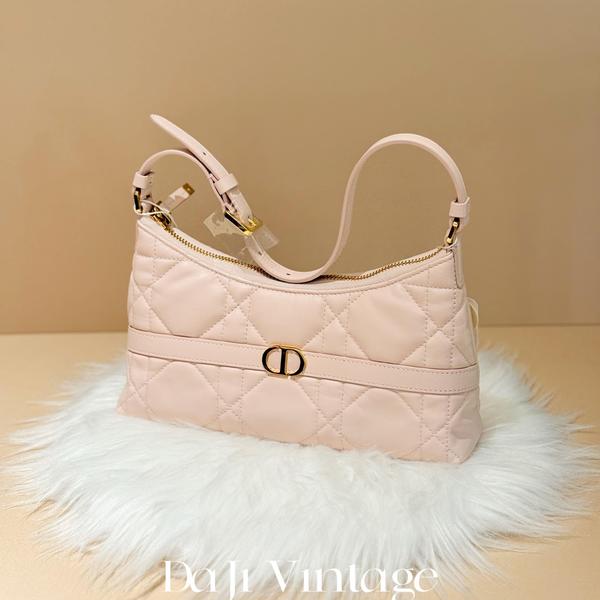 大吉中古/Dior迪奥粉金迷你饺子包单肩包