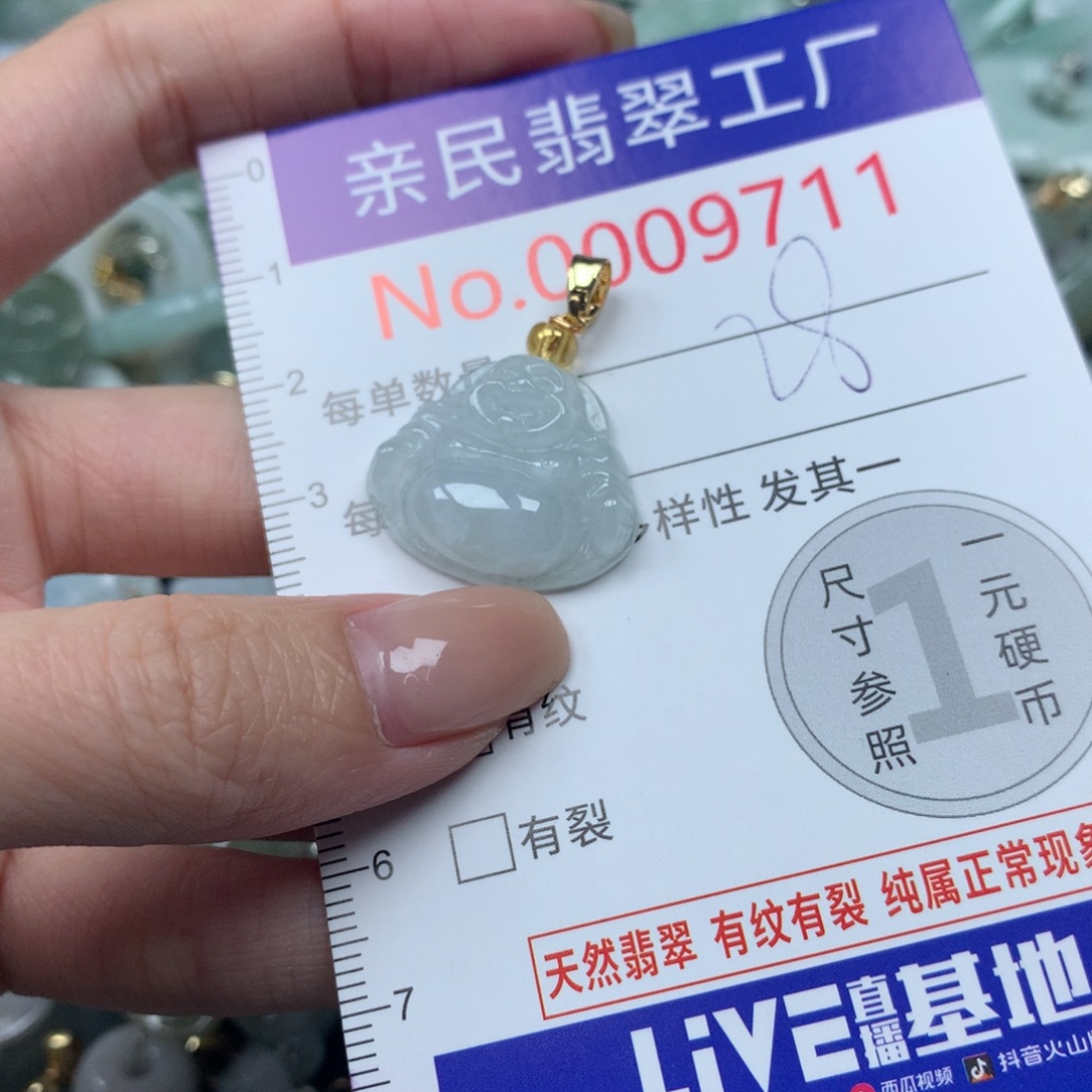 翡翠未镶嵌吊坠(不含链)