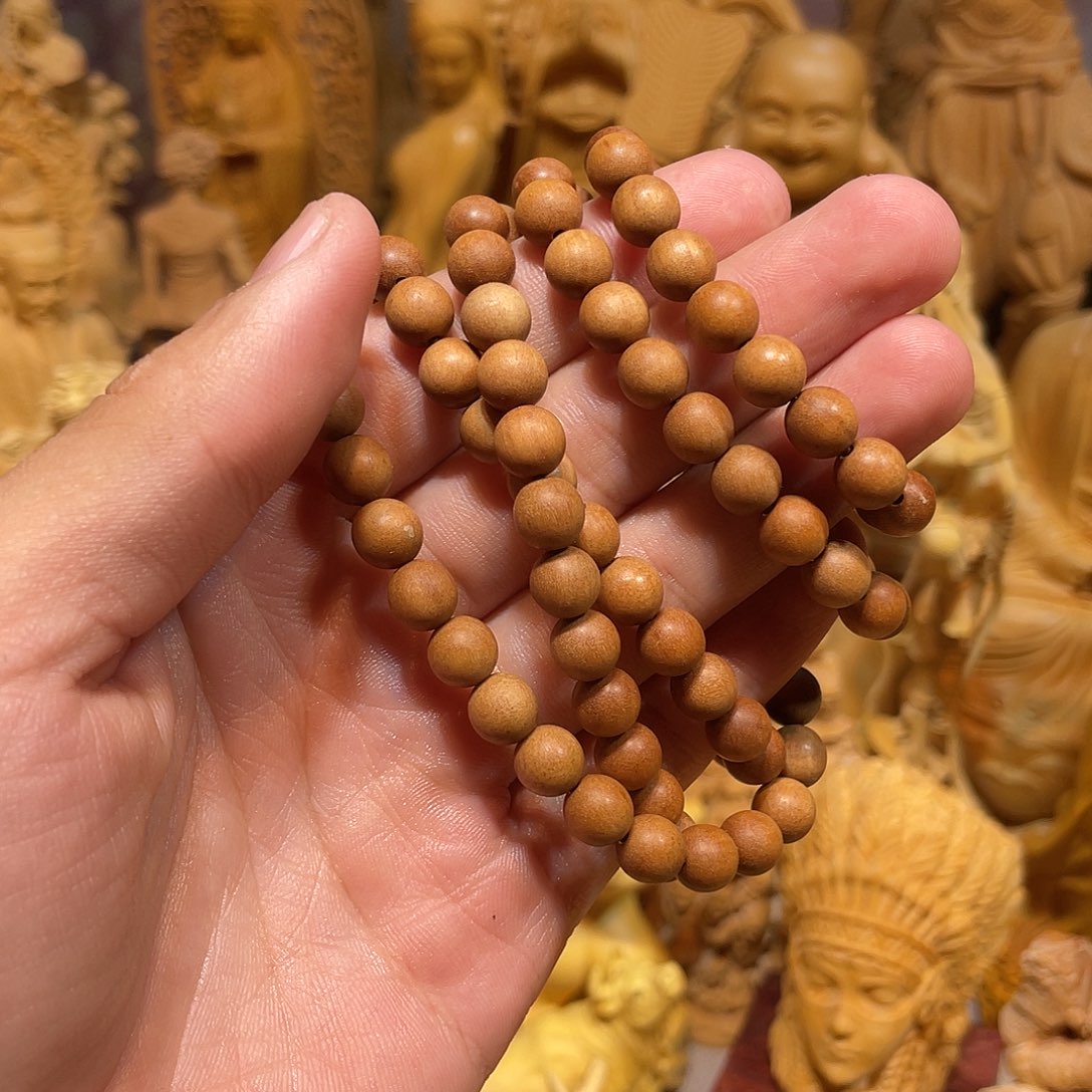 S***u黄杨木老山手串108颗