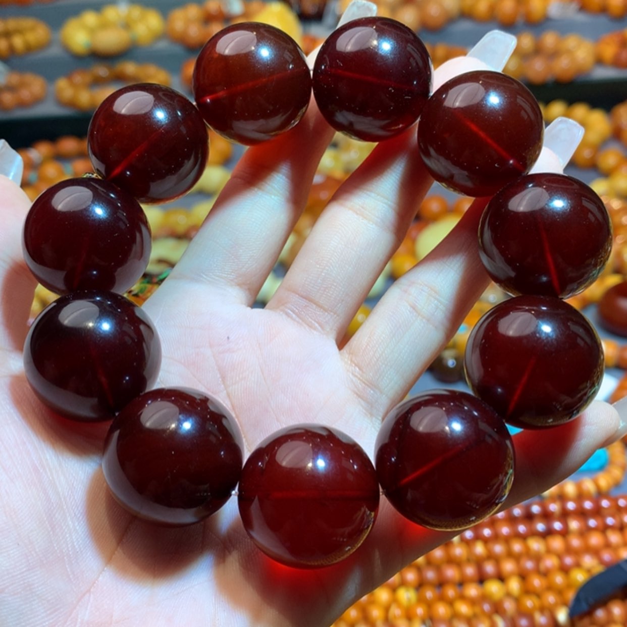 【闪购商品】未镶嵌琥珀手链蜜蜡