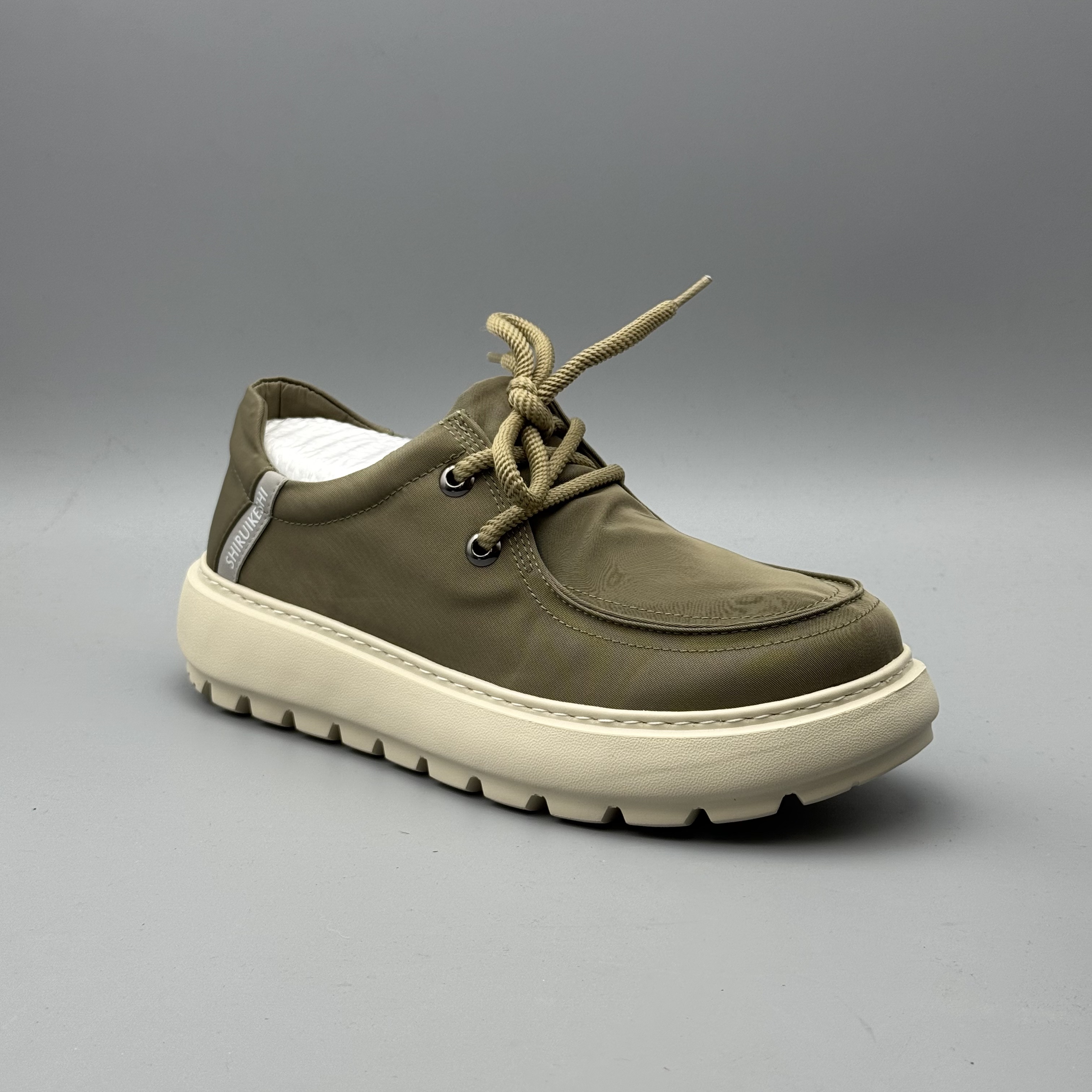 （孤品微瑕介意勿拍）新款轻质厚底系带男士皮鞋休闲鞋 347