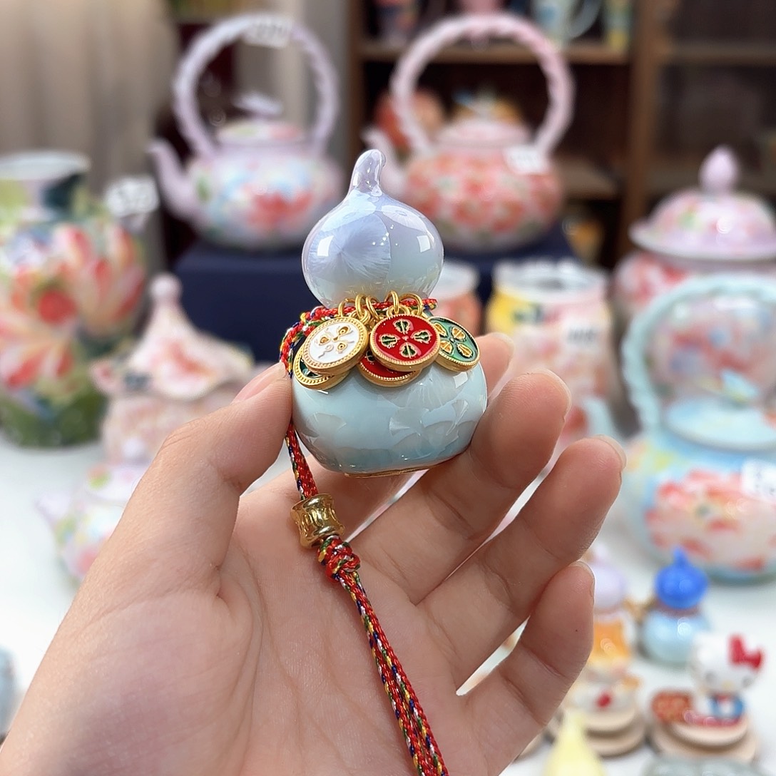 景德镇手绘高温釉下彩陶瓷茶具