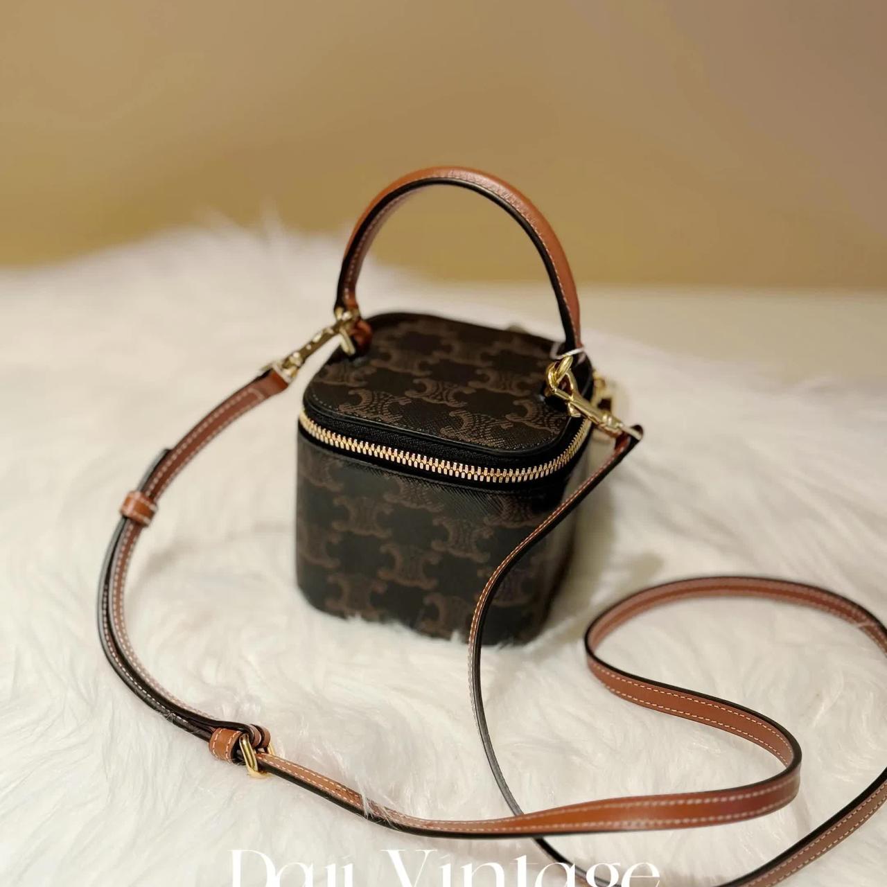 99新 Celine/思琳 24期/大吉中古/celine瑟琳老花手提小盒子