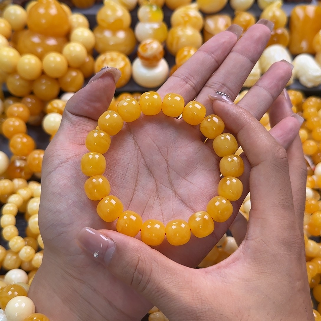 蜜蜡未镶嵌珠宝奇石同料13mm