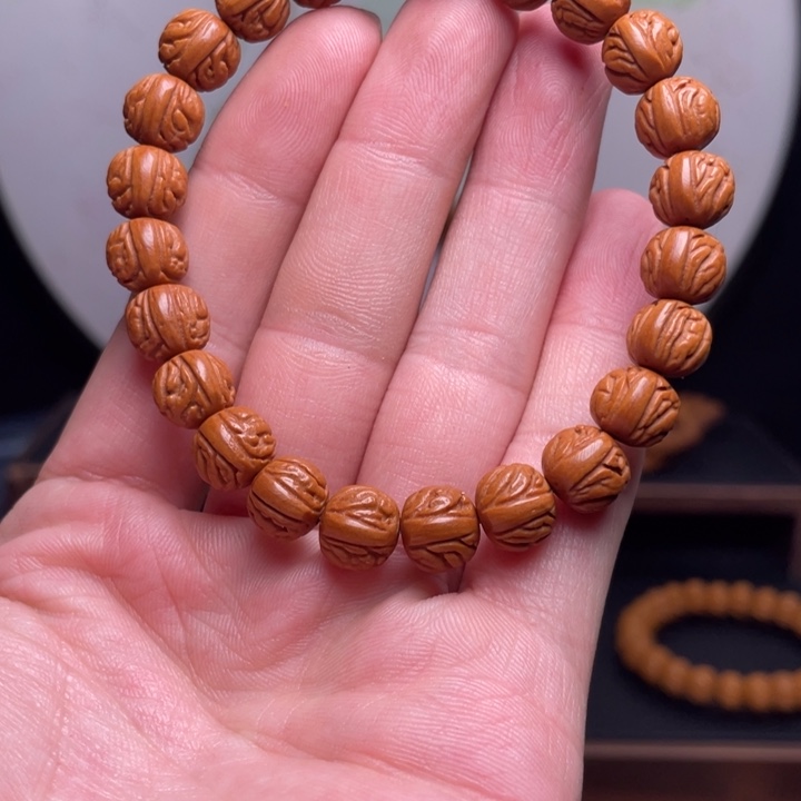 大***号桃核手串10黑龙手串