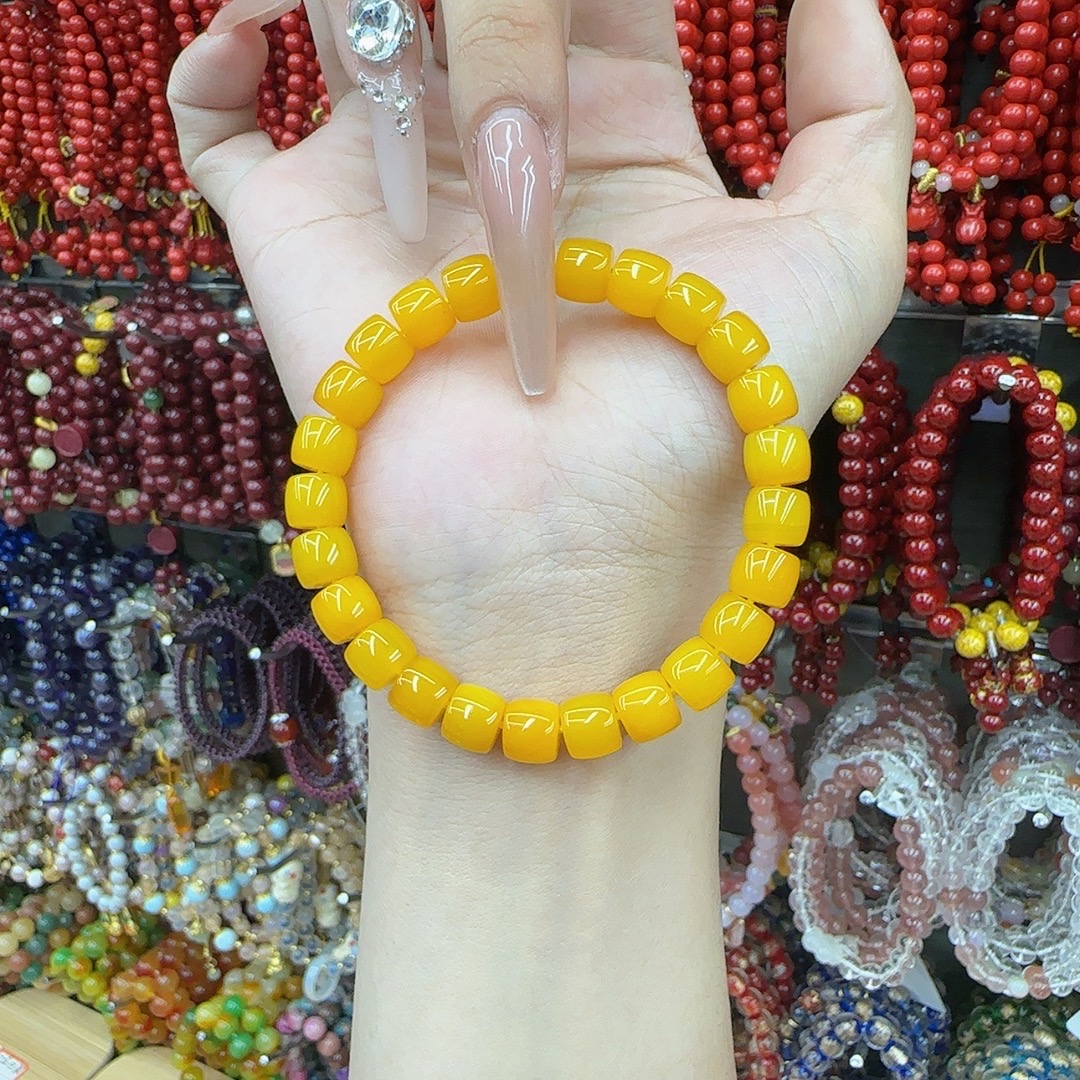 天然玛瑙黄玛瑙墩墩多样性发一手工可爱少女手作DIY