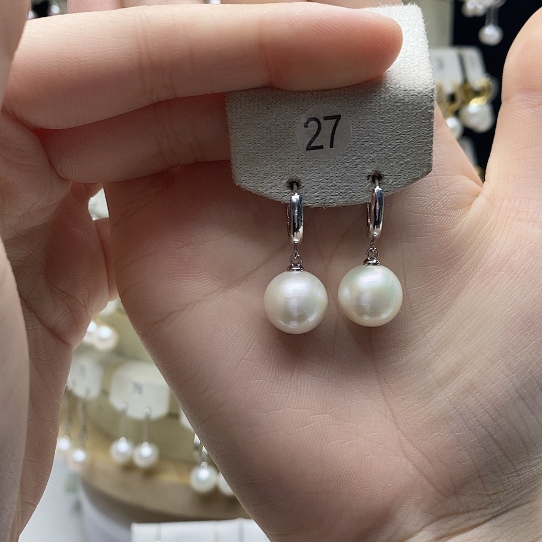 耳饰淡水珍珠银S925镶嵌