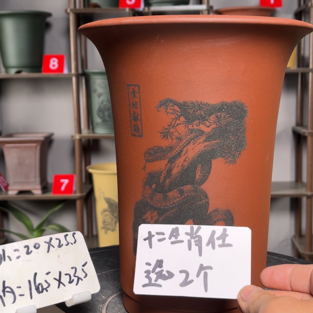 紫砂花盆紫砂花盆