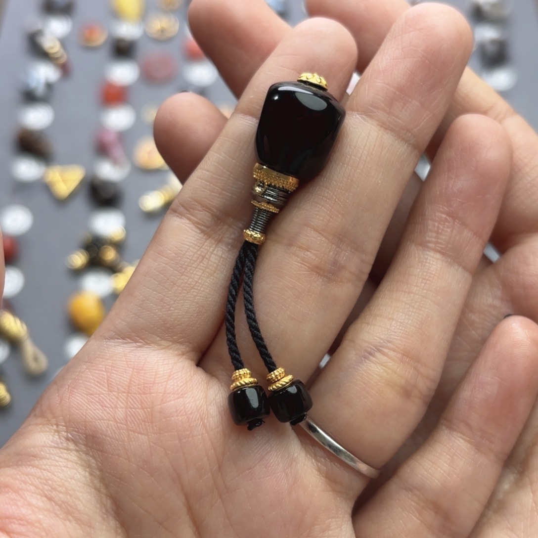 玛瑙/玉髓未镶嵌文玩配饰适配6-10mm的串