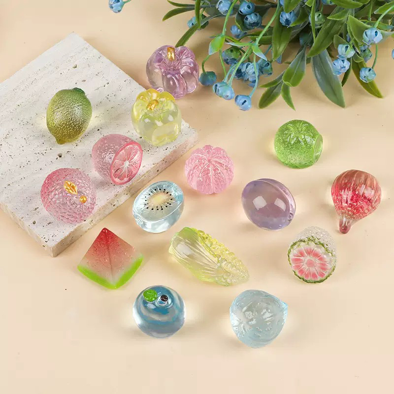 【高透大水果】仿真小水果高透系列树脂摆件diy