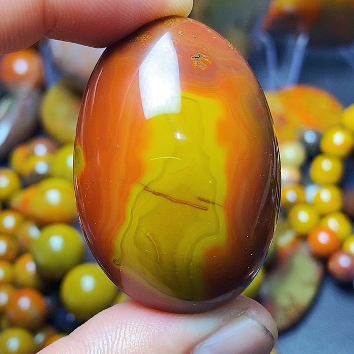 玛瑙/玉髓未镶嵌战国红