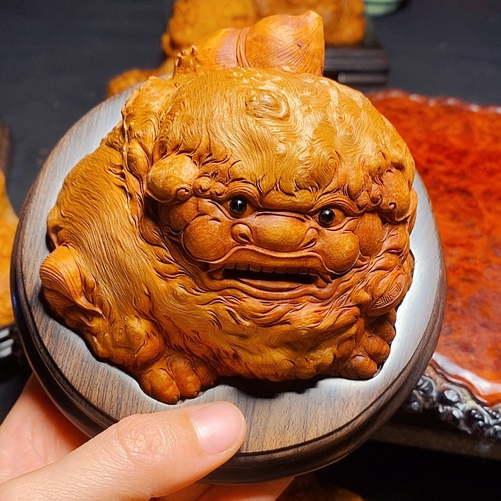 荔枝木用****7荔枝木狮子，总价3988，第二笔款1988