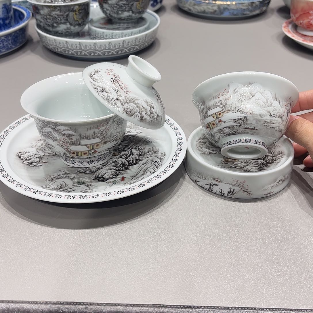 盖碗景德镇高温陶瓷